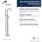 Keeney Single Handle Floor Mounted Freestanding Tub Filler, Chrome, Faucet Operation: Manual SOU-DC-45CP